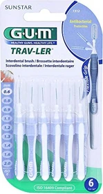 Sunstar Gum TRAV-LER Interdentalbürste Kerzenform 0.6mm hellblau, 6 Stück