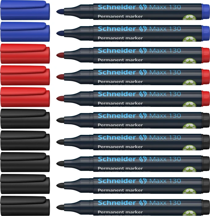 Schneider Maxx 130 Permanentmarker sortiert, 10er-Set