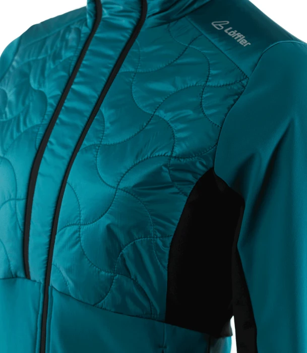 Löffler Hooded Grace PL60 Hybrid Funktionsjacke blue coral (Damen)