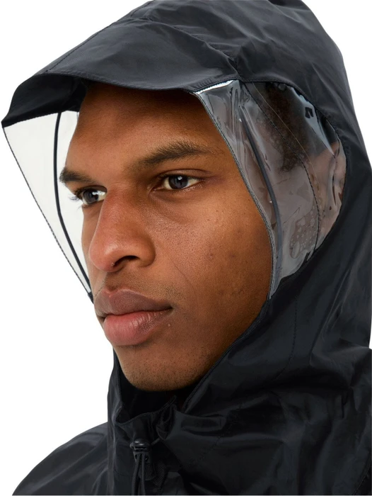 Vaude Covero II Poncho rot/schwarz
