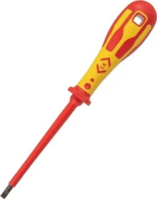 C.K Tools T49144-055 Dextro VDE Schlitz Schraubendreher, 5.5x125mm