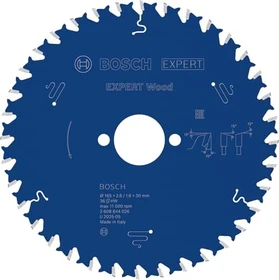 Bosch Professional Expert for Wood Kreissägeblatt 36Z, 165x1.6x30mm, 1 Stück