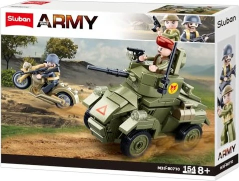 Sluban Army Small English Armored Vehicle
