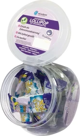Miradent XyliPOPs Zahnremineralisierung Zahnpflege Lollipop Blaubeere, 150g (25x 6g)