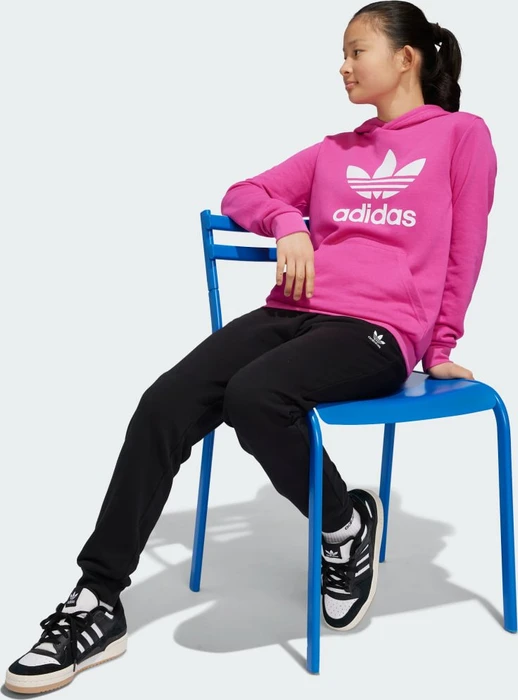 adidas Trefoil Hoodie semi lucid fuchsia (Junior)
