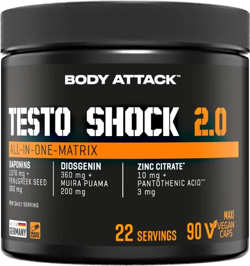 Body Attack Testo Shock 2.0, 90 Stück