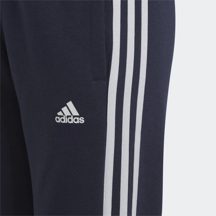 adidas Essentials 3-Streifen Fleece Trainingshose lang legend ink/white (Junior)