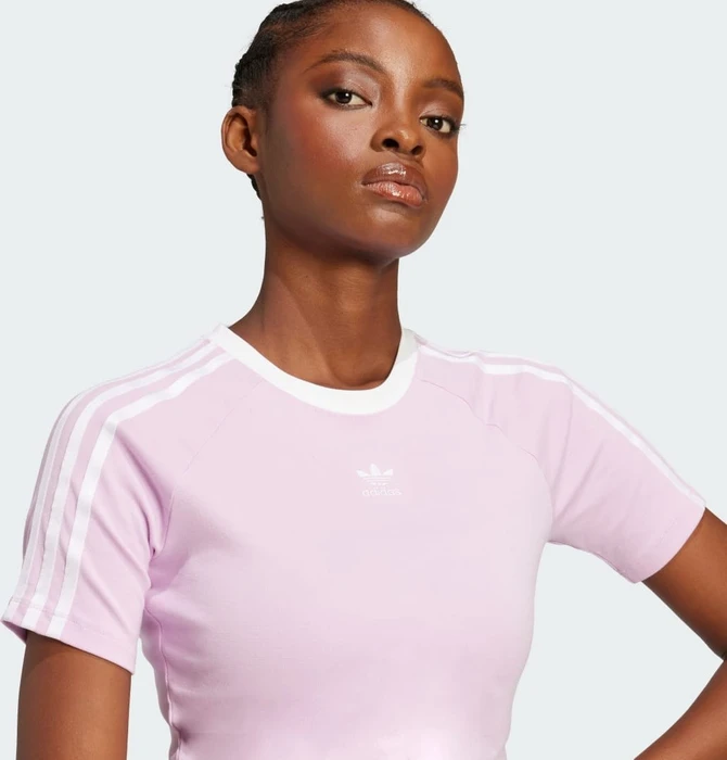 adidas 3-Streifen Baby T-Shirt kurzarm light orchid (Damen)