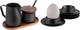 APS Eggy Eierbecher schwarz, 4 Stück