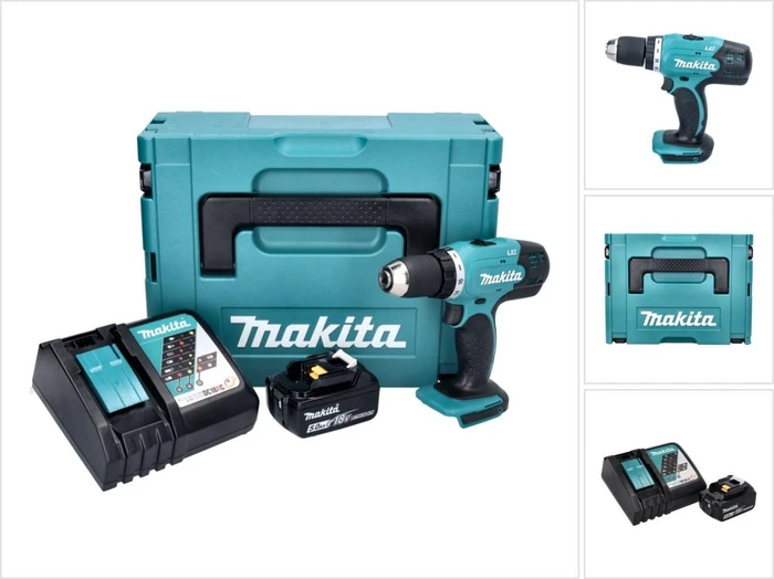 Makita DDF453RT1J Akku-Bohrschrauber inkl. MAKPAC + Akku 5.0Ah