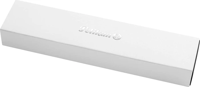 Pelikan Pura P40 waldgrün/silber, rechte Hand, mittel, Geschenkbox