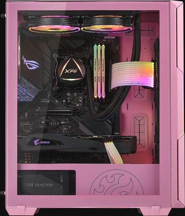 ADATA XPG Starker Air Pink, rosa, Glasfenster