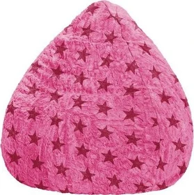 Sitting Point Beanbag Fluffy Stars XL Sitzsack rosa