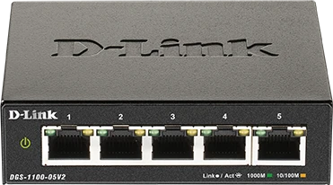 D-Link DGS-1100 Desktop Gigabit Smart Switch, 5x RJ-45