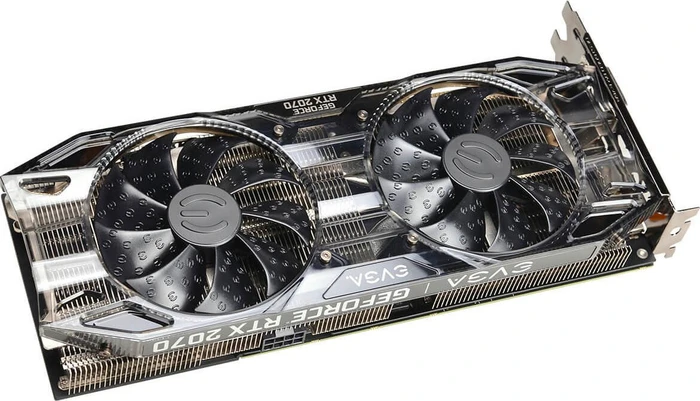 EVGA GeForce RTX 2070 Black Gaming, 8GB GDDR6, DVI, HDMI, USB-C, 2x DP