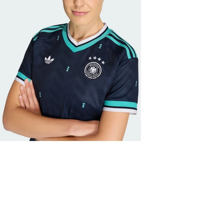 adidas FIFA WM 2026 Deutschland Crop Top Heimtrikot kurzarm collegiate navy (Damen)