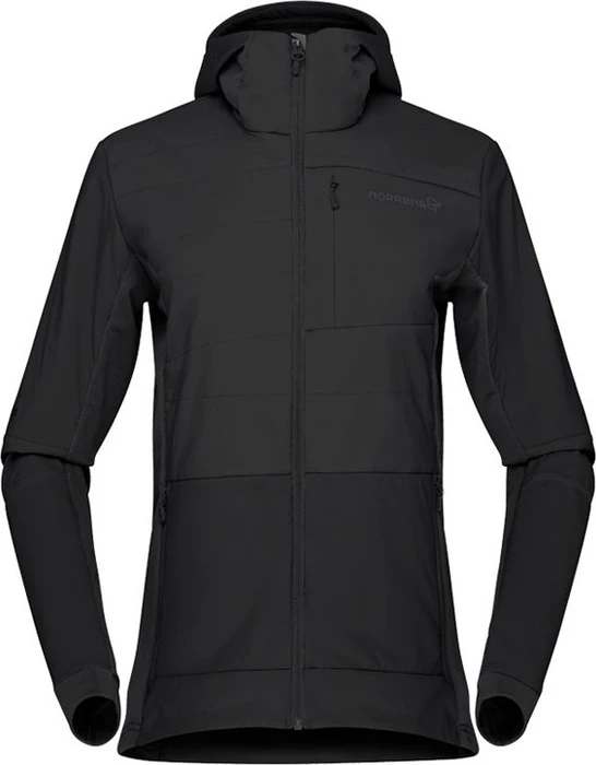 Norrøna falketind alpha90 Insulated Zip Hood Funktionsjacke caviar black (Damen)
