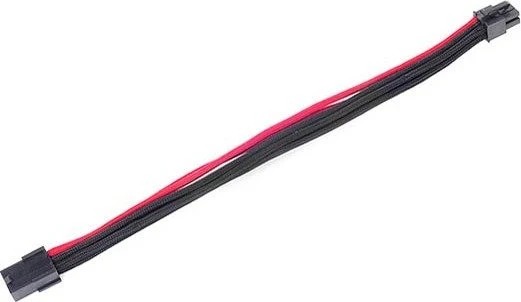 SilverStone PP07-IDE6BR, 6-Pin PCIe Verlängerung 250mm, sleeved schwarz/rot