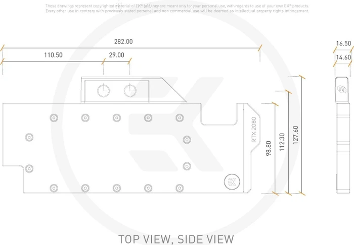 EK Water Blocks Quantum Line EK-Quantum Vector RTX 2080, Kupfer, Acetal