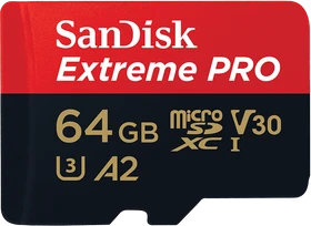 SanDisk Extreme PRO R200/W90 64GB Kit, UHS-I U3, A2, Class 10