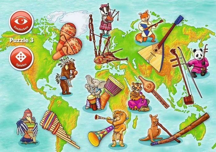 Ravensburger Puzzle Welt der Musik Im Proberaum Sinfonieorchester Musik der Welt