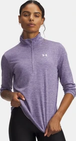 Under Armour Tech Twist Half Zip Funktionsshirt langarm purple luxe/white (Damen)