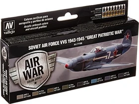 Vallejo Model Air Air War Color Series Soviet Air Force VVS 1943-1945 Great Patriotic War Farbset, 8-tlg.