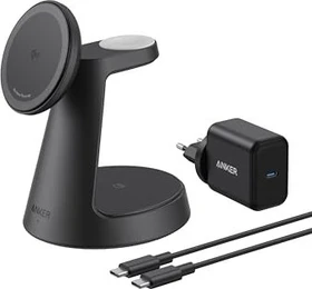Anker MagGo Wireless Charging Station 3-in-1 Dock Stand schwarz