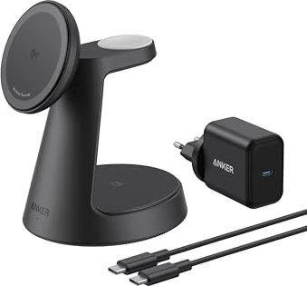 Anker MagGo Wireless Charging Station 3-in-1 Dock Stand schwarz