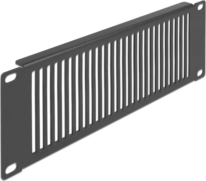 DeLOCK 10" Blindpanel, Lüftungsschlitze vertikal, schwarz, 2HE