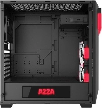 AZZA Inferno 310, schwarz, Glasfenster