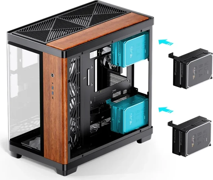 Jonsbo TK-4 Wood, Glasfenster