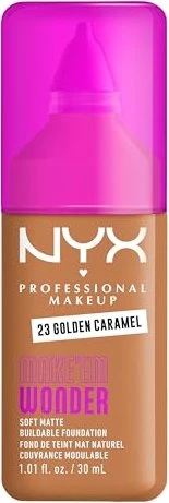 NYX Make 'EM Wonder Soft Matte Foundation 23 golden caramel, 30ml