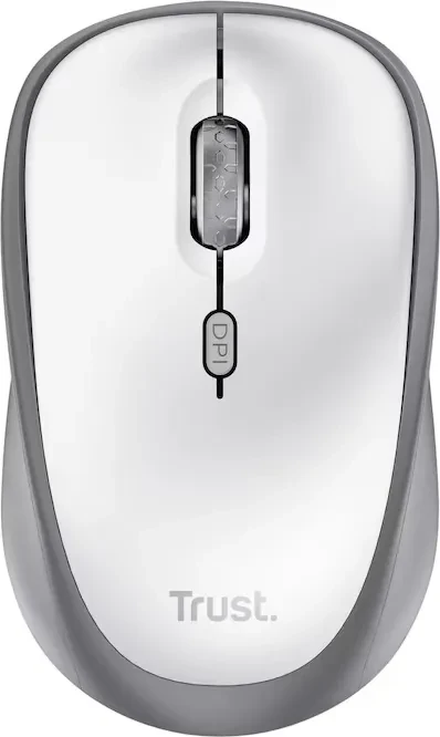 Trust Yvi+ Silent Wireless Compact Mouse weiß, Clevergreen, USB