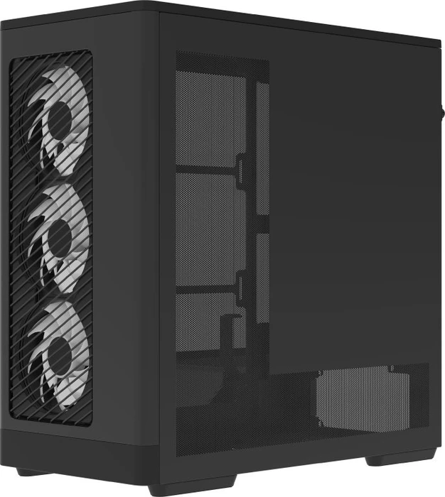 AeroCool D520A Black, Glasfenster
