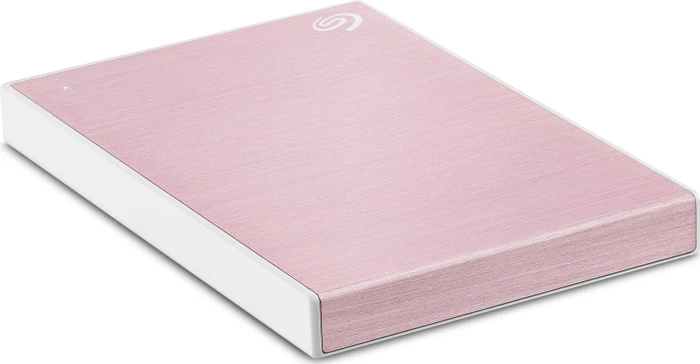 Seagate Backup Plus Slim Portable rose, rosa/grau, 2TB, USB 3.0 Micro-B