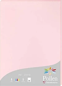 Clairefontaine Pollen Universalpapier rosa, A4, 210g/m², 25 Blatt