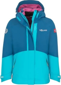 Trollkids Skanden 3in1 Funktionsjacke dark turquoise/madeira blue (Junior)