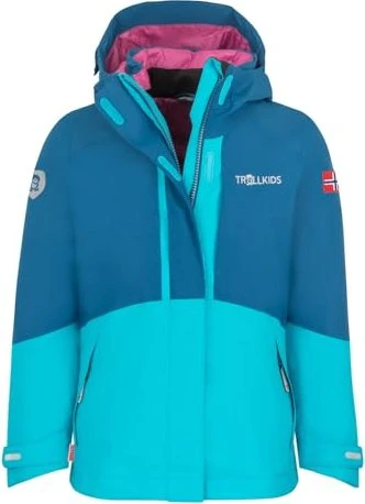 Trollkids Skanden 3in1 Funktionsjacke dark turquoise/madeira blue (Junior)