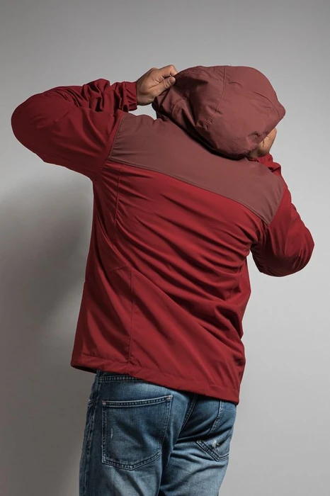 Tatonka Lajus Hooded Funktionsjacke aubergine/lava-red (Herren)