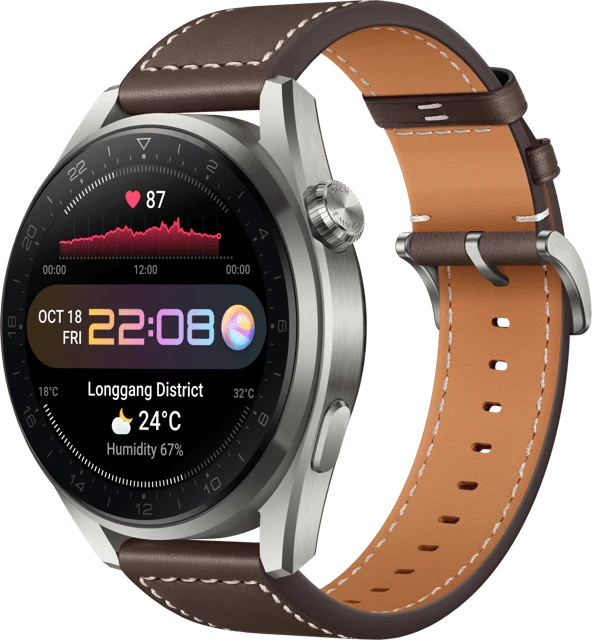Huawei Watch 3 Pro Classic silber/braun