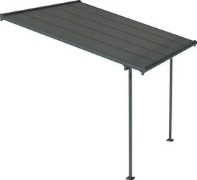 Palram Canopia Capri Terrassenüberdachung 314x299cm grau