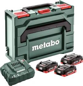Metabo Starterset 18V, 4.0Ah, Li-Ionen/LiHD, 3 Akkus [12.0Ah] [216Wh]