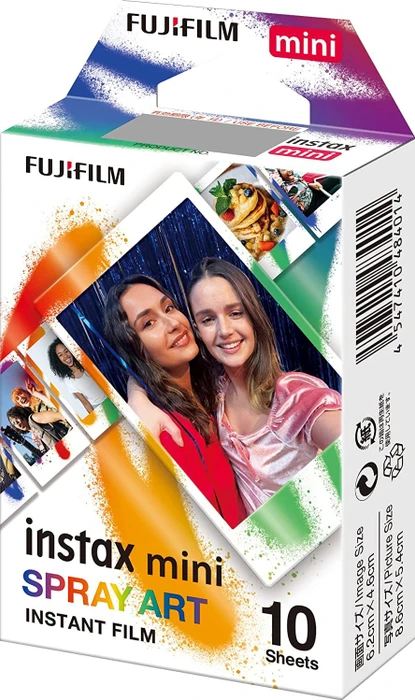 Fujifilm instax mini Sofortbildfilm Spray Art, 10 Aufnahmen