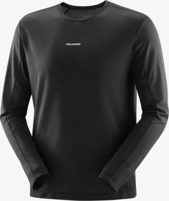 Salomon Shakeout Core Laufshirt langarm deep black (Herren)