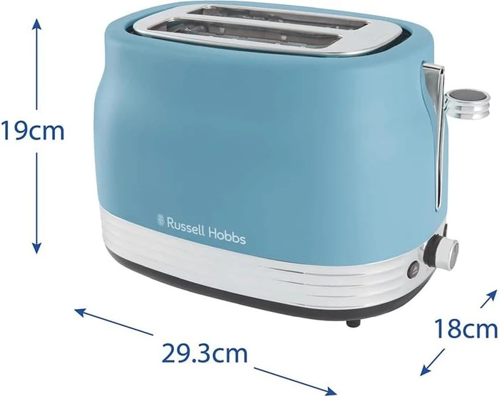 Russell Hobbs Hanley Toaster retro blue