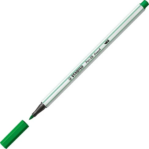 STABILO Pen 68 brush smaragdgrün, 10er-Pack