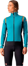 Castelli Alpha RoS 2 Light Fahrradjacke teal blue/black/fiery red (Damen)