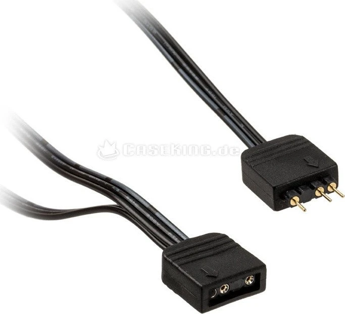 Akasa Addressable RGB LED Splitter Kabel, 2-fach, 12cm, schwarz