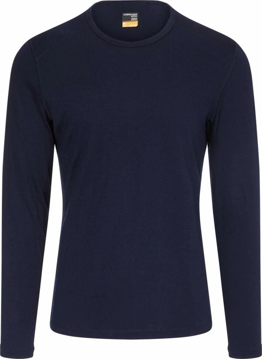 Icebreaker Merino 200 Oasis Crewe Funktionsshirt langarm midnight navy (Herren)
